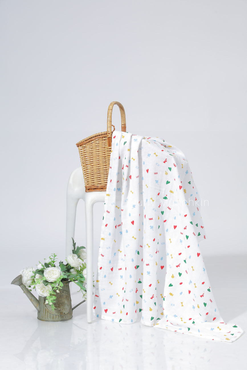 Muslin Swaddle - Candy_s Love